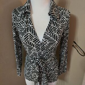 ✨ Diane von Furstenberg Vintage Silk Wrap Top | Size 8